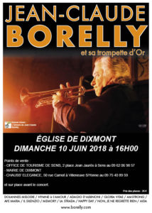 Jean-Claude Borelly et sa trompette d'Or @ Eglise de Dixmont