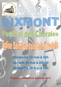 Festival des Chorales 2018 @ Eglise de Dixmont